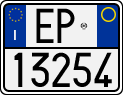 License plate of Italy, Motorcycles (1994 year series)