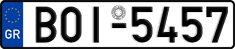 License plate of Greece, Cars