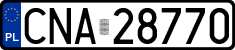 License plates of Poland, Regular car plates