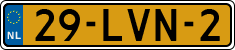 License plate of the Netherlands, Cars