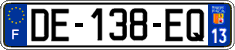 French license plate, SIV (ordinary)
