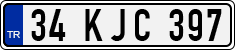 License plate of Turkey, Regular plates