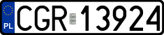 License plates of Poland, Regular car plates