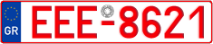 License plate of Greece, Tax-exempt vehicles