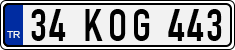 License plate of Turkey, Regular plates