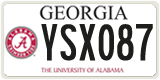 Georgia, Specialty plates
