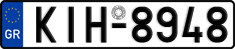 License plate of Greece, Cars