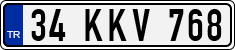 License plate of Turkey, Regular plates