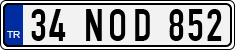 License plate of Turkey, Regular plates