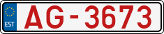 License plate of Estonia, Transit plates