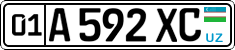 License plate of Uzbekistan, Private owners