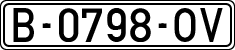 License plates of Spain, 1971 year series
