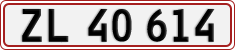 License plate of Denmark, Regular plates