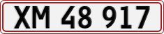 License plate of Denmark, Regular plates