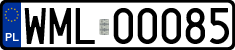 License plates of Poland, Regular car plates