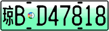 License plate of China, Electric vehicles