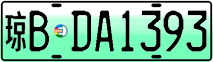 License plate of China, Electric vehicles