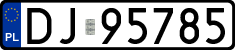 License plates of Poland, Regular car plates