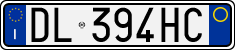 License plate of Italy, Cars (1994 year series)