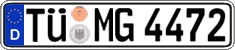 German license plate, Regular plates