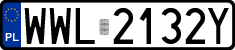 License plates of Poland, Regular car plates