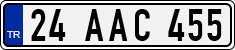 License plate of Turkey, Regular plates