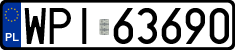License plates of Poland, Regular car plates