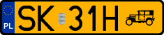 License plates of Poland, Oldtimers