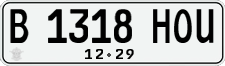 License plate of Indonesia, Regular plates