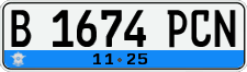 License plate of Indonesia, Regular plates