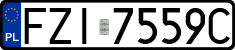 License plates of Poland, Regular car plates