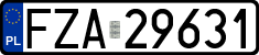 License plates of Poland, Regular car plates
