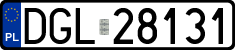 License plates of Poland, Regular car plates