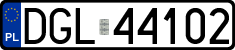 License plates of Poland, Regular car plates