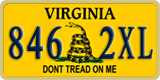 Virginia, Specialty plates (123 4AB)