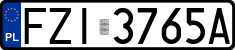 License plates of Poland, Regular car plates
