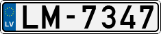 License plate of Latvia, Regular car plates
