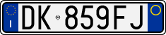 License plate of Italy, Cars (1994 year series)
