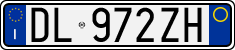 License plate of Italy, Cars (1994 year series)