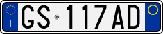 License plate of Italy, Cars (1994 year series)