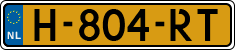 License plate of the Netherlands, Cars