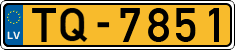 License plate of Latvia, Taxi