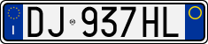 License plate of Italy, Cars (1994 year series)
