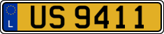 License plate of Luxembourg, 2003 year system