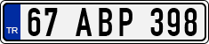 License plate of Turkey, Regular plates