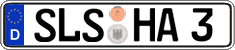 German license plate, Regular plates