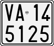 License plate of Italy, Motorcycles (1927 year series)