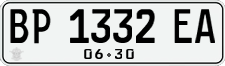 License plate of Indonesia, Regular plates