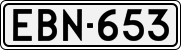 License plate of Finland, Cars