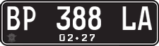 License plate of Indonesia, Regular plates